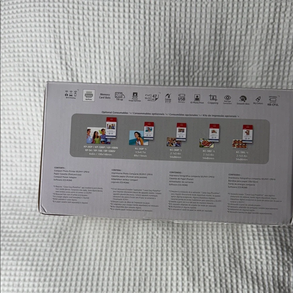 NIB - Canon Selphy CP910 Blue Wi-Fi Photo Printer